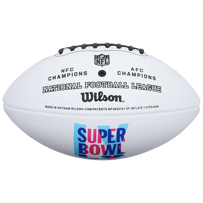 Cooper Kupp Seattle Seahawks Autographed Super Bowl LX Wilson White Panel Football