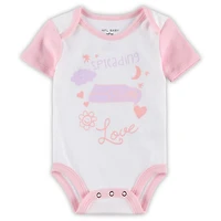 Girls Newborn & Infant White Seattle Seahawks Spreading Love Bodysuit and Tutu Leggings Set