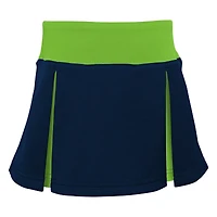 Filles Preschool College Navy Seattle Seahawks Spirit Ensemble de pom-pom girl deux pièces