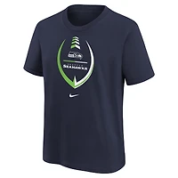 T-shirt préscolaire Nike College Navy Seattle Seahawks Icon pour fille