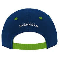 Infant College Navy Seattle Seahawks Team Slouch Flex Hat
