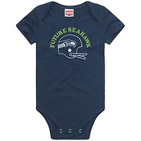 Infant Homage  College Navy Seattle Seahawks Future Fan Tri-Blend Bodysuit