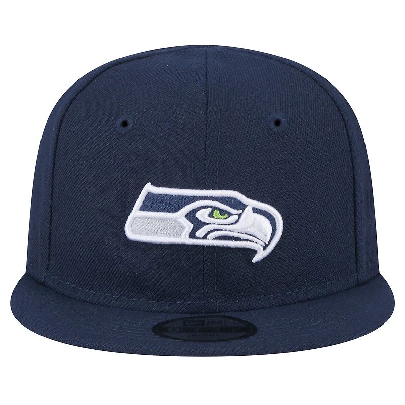 Casquette ajustable My 1st 9FIFTY pour bébé New Era College Navy Seattle Seahawks