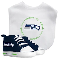 Infant Seattle Seahawks Team - Bib & Sneakers Set