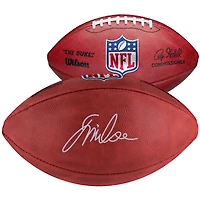 Ballon de football Wilson Duke dédicacé par Jalen Milroe des Seattle Seahawks