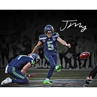 Photo 16" x 20" de Jason Myers, joueur des Seattle Seahawks, champions du Super Bowl LX, autographiée