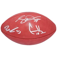 Jaxon Smith-Njigba, Sam Darnold & Cooper Kupp  Seattle Seahawks Autographed Wilson Duke Full Color Football