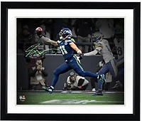 Jaxon Smith-Njigba Seattle Seahawks Autographed 16" x 20" 2025 NFC Championship One-Handed Catch Spotlight Photograph