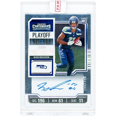 Jaxon Smith-Njigba Seattle Seahawks Autographed 2023 Panini Contenders Playoff Ticket #117 #147/149 Rookie Card
