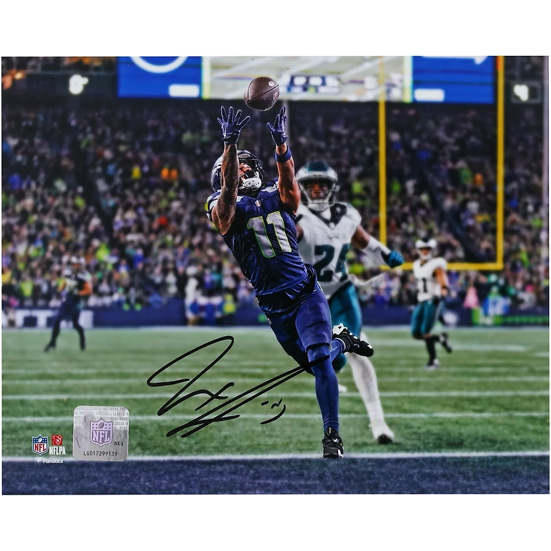 Photographie autographiée de 20 x 25 cm de Jaxon Smith-Njigba, vainqueur du match des Seattle Seahawks