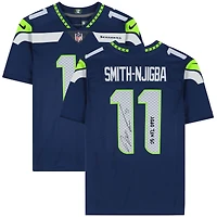 Jaxon Smith-Njigba Seattle Seahawks Autographed Navy Nike Limited Jersey with "25 NFL OPOY" Inscription