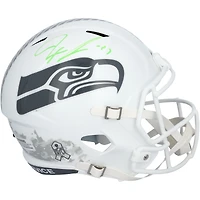 Réplique du casque Riddell 2024 Salute To Service Speed ​​autographié par Jaxon Smith-Njigba des Seattle Seahawks