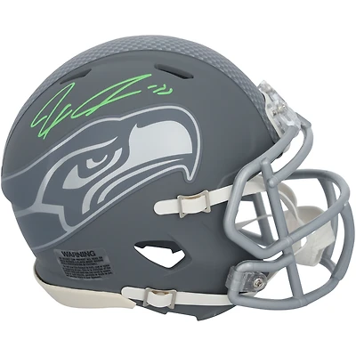 Casque Riddell 2024 Slate Speed ​​Mini autographié par Jaxon Smith-Njigba des Seattle Seahawks