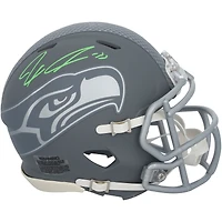Casque Riddell 2024 Slate Speed ​​Mini autographié par Jaxon Smith-Njigba des Seattle Seahawks