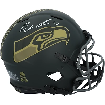 Jaxon Smith-Njigba Seattle Seahawks Autographed Riddell 2025 Salute To Service Speed Authentic Helmet