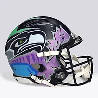 Jaxon Smith-Njigba Seattle Seahawks Autographed Riddell Speed Authentic Helmet - Art by JPO - Limited Edition #1/1