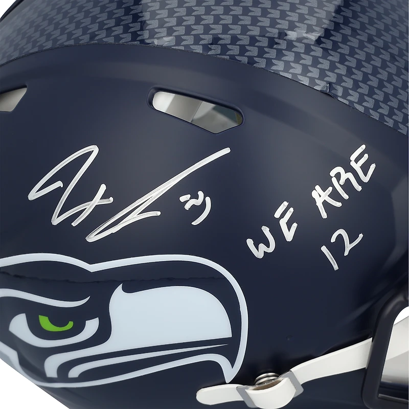 Jaxon Smith-Njigba Seattle Seahawks Autographed Riddell Speed Authentic Helmet with "We Are 12" Inscription