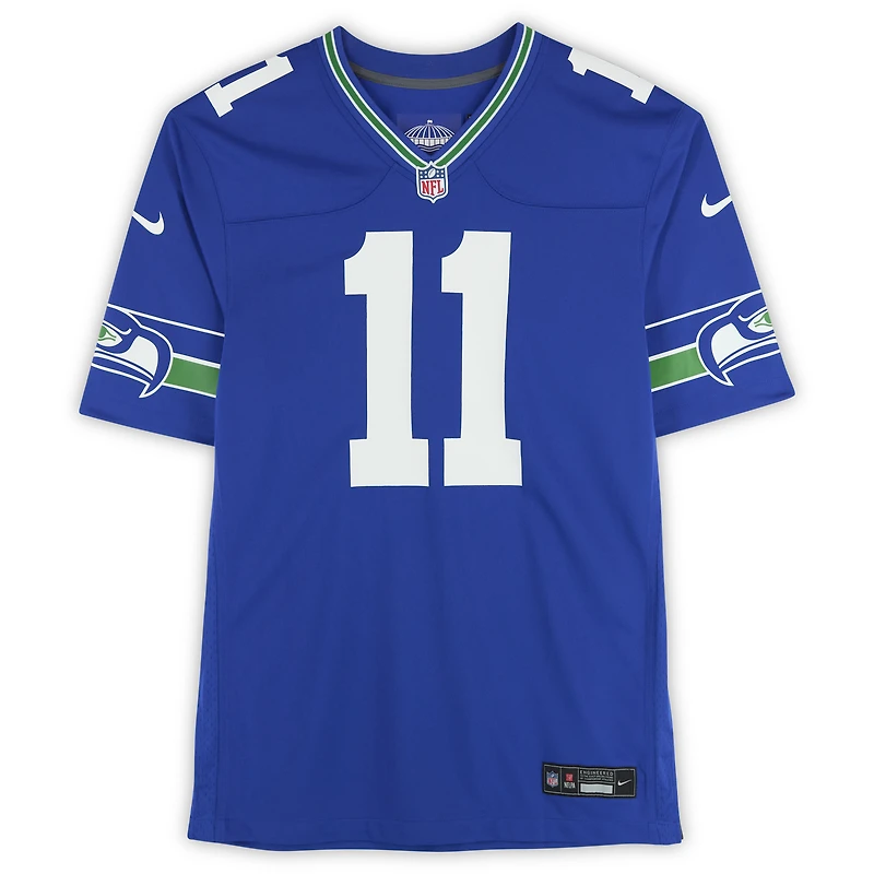 Maillot Nike rétro dédicacé par Jaxon Smith-Njigba des Seattle Seahawks