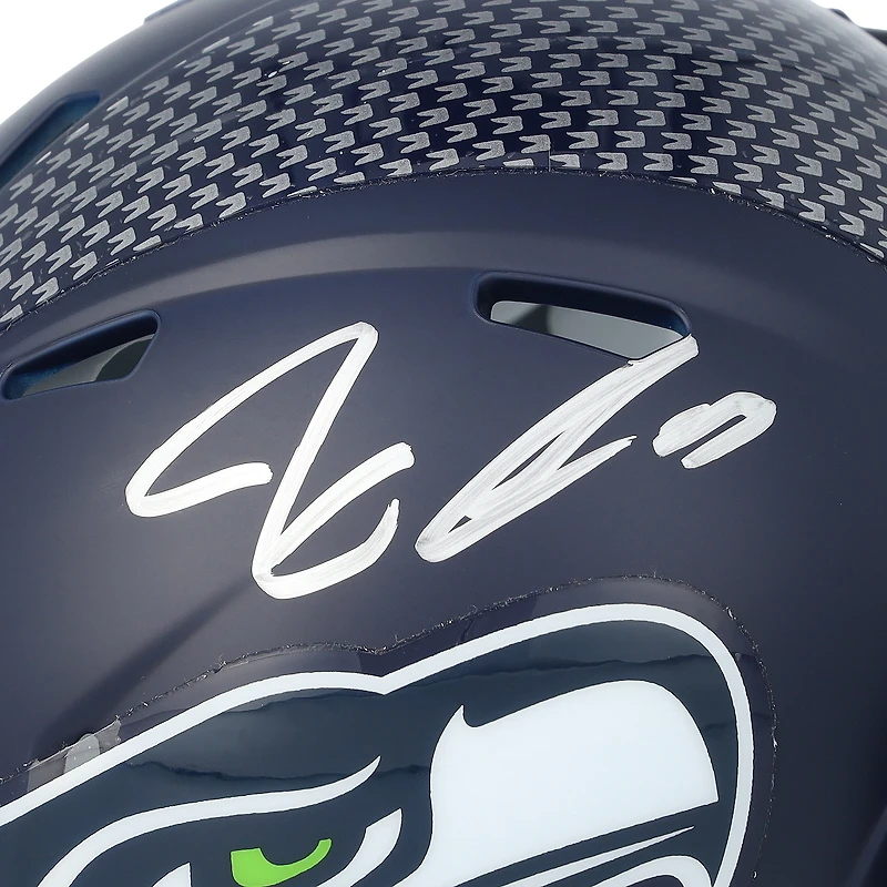 Casque miniature Riddell Speed autographié par Jaxon Smith-Njigba, des Seahawks de Seattle, champions du Super Bowl LX