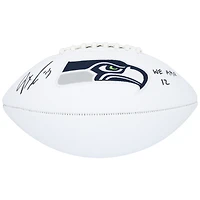 Ballon de football blanc autographié par Jaxon Smith-Njigba des Seattle Seahawks avec l'inscription « We Are 12 »