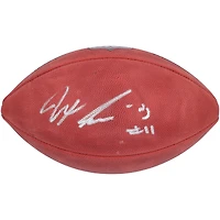 Ballon de football Wilson Duke dédicacé par Jaxon Smith-Njigba des Seattle Seahawks