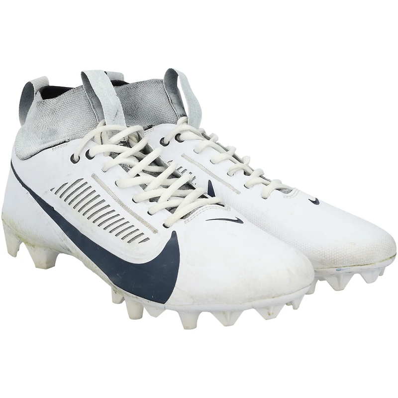 Jaxon Smith-Njigba, chaussures Nike blanches utilisées par les Seahawks de Seattle contre les Giants de New York, le 6 octobre 2024
