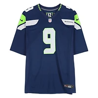 Maillot Nike bleu marine dédicacé par Kenneth Walker III des Seattle Seahawks