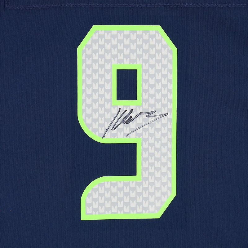 Maillot Nike bleu marine dédicacé par Kenneth Walker III des Seattle Seahawks