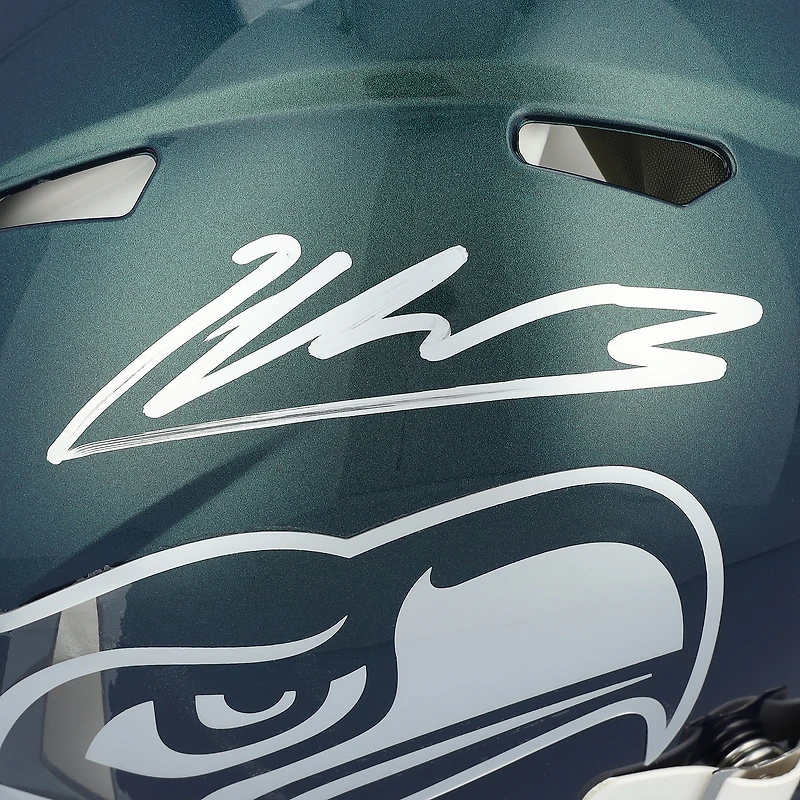 Casque Riddell Rivalry Speed ​​Authentic autographié par Kenneth Walker III des Seahawks de Seattle