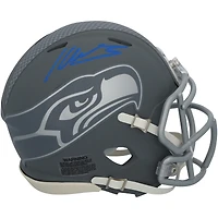 Casque Riddell Slate Speed Mini autographié par Kenneth Walker III des Seattle Seahawks