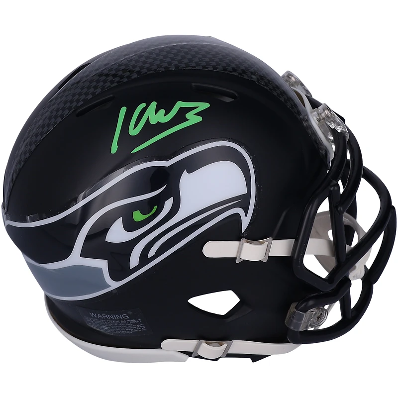 Casque Riddell Speed ​​Mini autographié par Kenneth Walker III des Seattle Seahawks