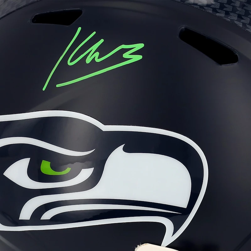 Casque réplique Riddell Speed ​​autographié par Kenneth Walker III des Seattle Seahawks