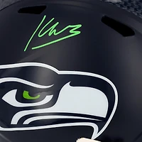 Casque réplique Riddell Speed ​​autographié par Kenneth Walker III des Seattle Seahawks