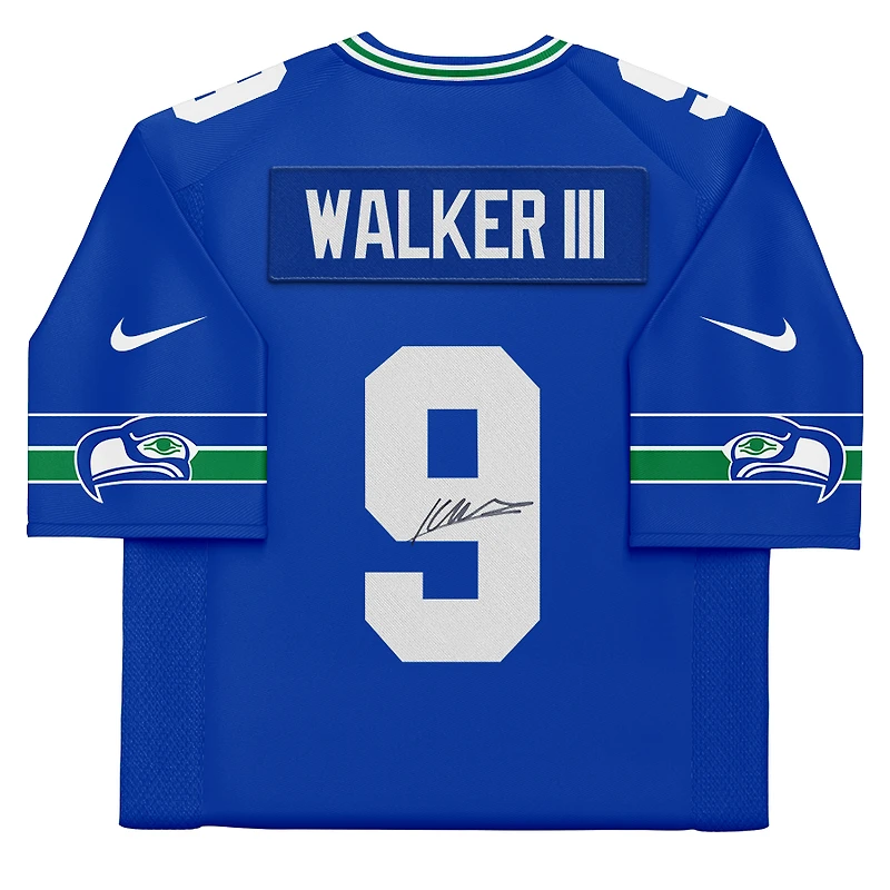 Maillot Nike rétro dédicacé par Kenneth Walker III des Seattle Seahawks