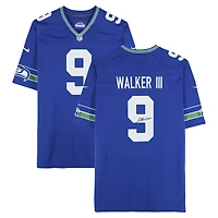 Maillot Nike rétro dédicacé par Kenneth Walker III des Seattle Seahawks