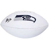 Ballon de football à panneau blanc autographié par Kenneth Walker III des Seattle Seahawks