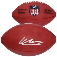 Ballon de football Wilson Duke dédicacé par Kenneth Walker III des Seattle Seahawks