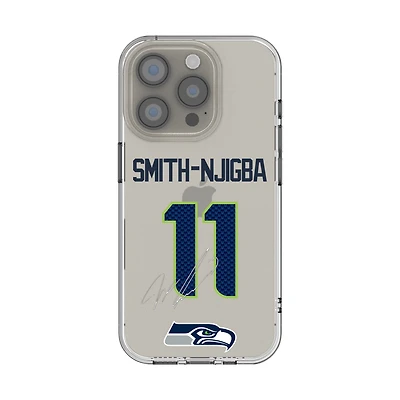 Coque transparente pour iPhone Keyscaper Jaxon Smith-Njigba Seattle Seahawks