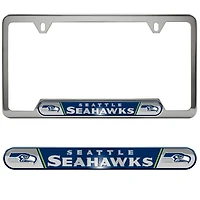 Cadre de plaque d'immatriculation en relief des Seattle Seahawks