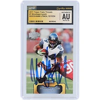 Marshawn Lynch Seattle Seahawks Autographié 2011 Topps Triple Threads #7 #/999 CGC Fanatics Witnessed Authenticated Auto 10 Card