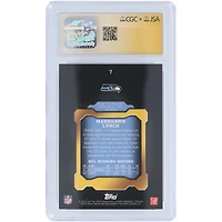 Marshawn Lynch Seattle Seahawks Autographié 2011 Topps Triple Threads #7 #/999 CGC Fanatics Witnessed Authenticated Auto 10 Card