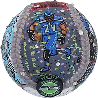 Baseball autographié par Marshawn Lynch des Seattle Seahawks - Illustration de Charles Fazzino - RG13310408
