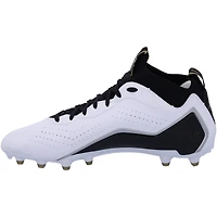 Chaussures de football dédicacées Beast Mode B.T.A Elite noires, blanches et dorées de Marshawn Lynch Seattle Seahawks - Signées en vert - Édition limitée #1/1