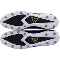 Marshawn Lynch Seattle Seahawks Autographed Black, White & Gold Beast Mode B.T.A Elite Football Cleats - Signed in Green - Limited Edition #1/1