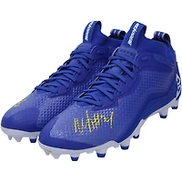 Marshawn Lynch Seattle Seahawks Autographed Blue Beast Mode B.T.A Elite Football Cleats - Signed in Yellow - Limited Edition #1/1
