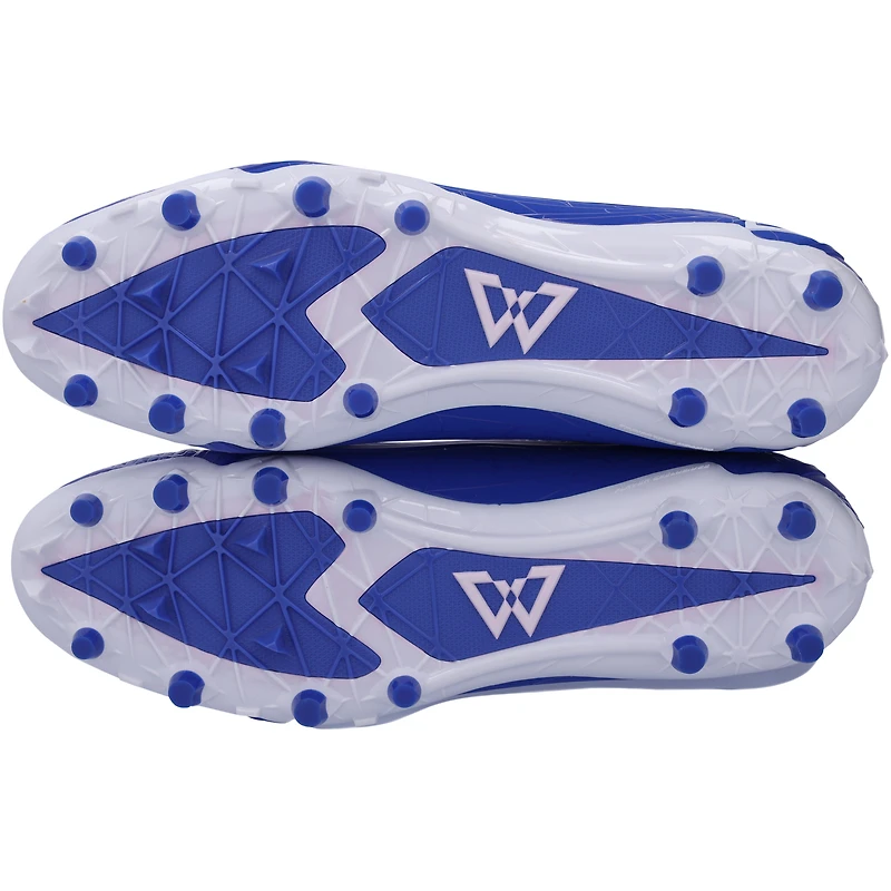 Marshawn Lynch Seattle Seahawks Autographed Blue Beast Mode B.T.A Elite Football Cleats - Signed in Yellow - Limited Edition #1/1