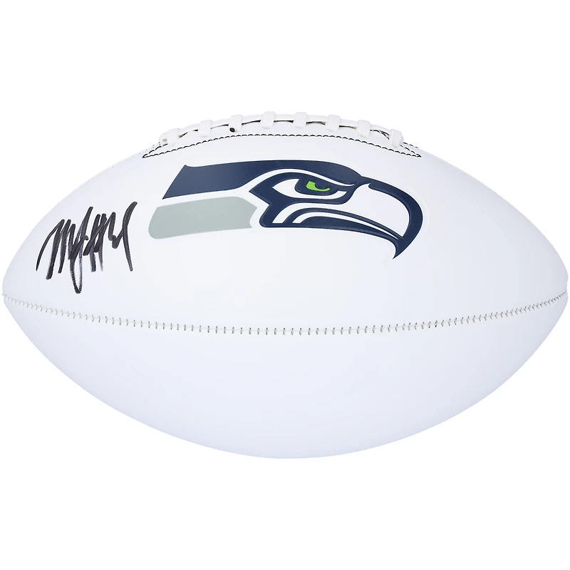 Ballon de football Franklin White Panel autographié par Marshawn Lynch des Seattle Seahawks