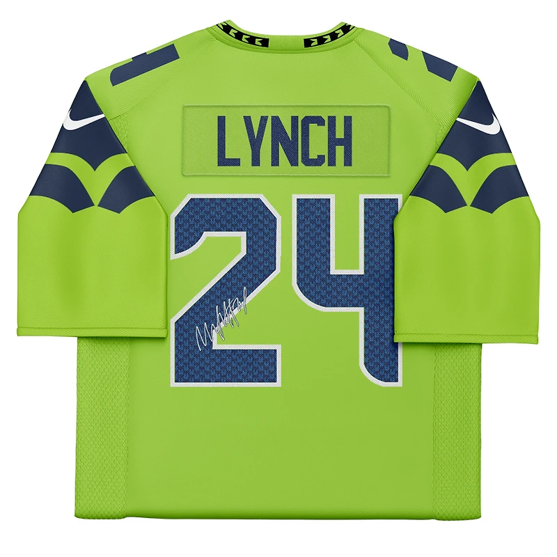 Marshawn Lynch Seattle Seahawks Autographed Nike Green Limited Jersey