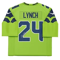 Marshawn Lynch Seattle Seahawks Autographed Nike Green Limited Jersey