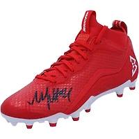 Chaussure de football à crampons Elite Red Beast Mode B.T.A autographiée par Marshawn Lynch des Seattle Seahawks - Pied gauche